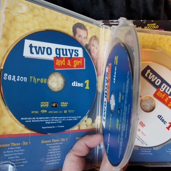EXTREMELY RARE "Two Guys and a Girl" Complete Series DVD Box Set. - Picture 14 of 16